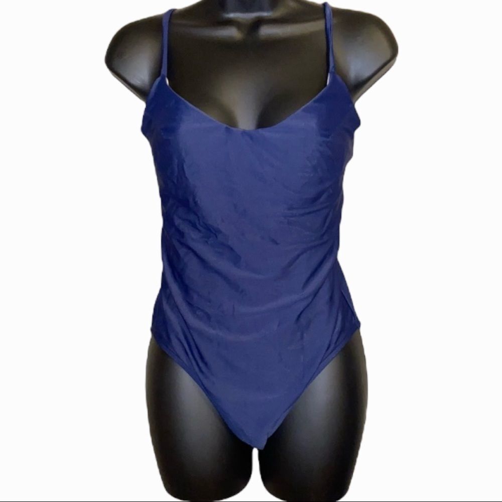 Crazy Wave Dark Blue One Piece Swimsuit